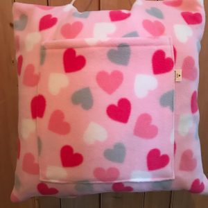 Pink Heart Reader cushion
