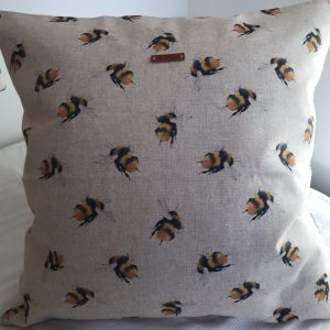 Bee multi print cushion