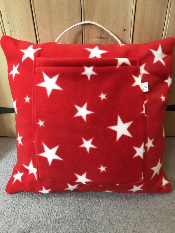 Red star reader cushion