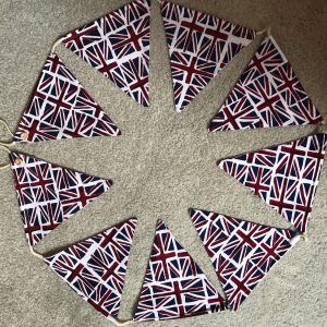 Union Jack bunting (Scatter print)