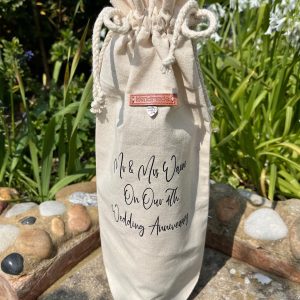 Plain Linen bottle bag