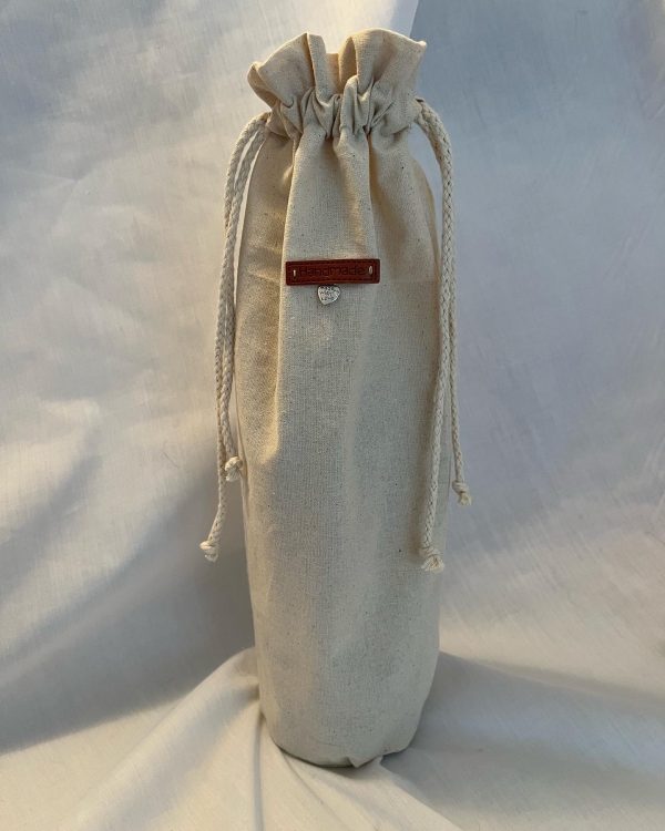 Plain Linen bottle bag - Image 2