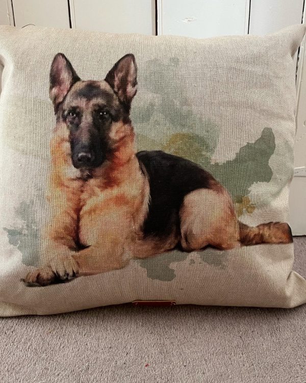 German shepherd cushion