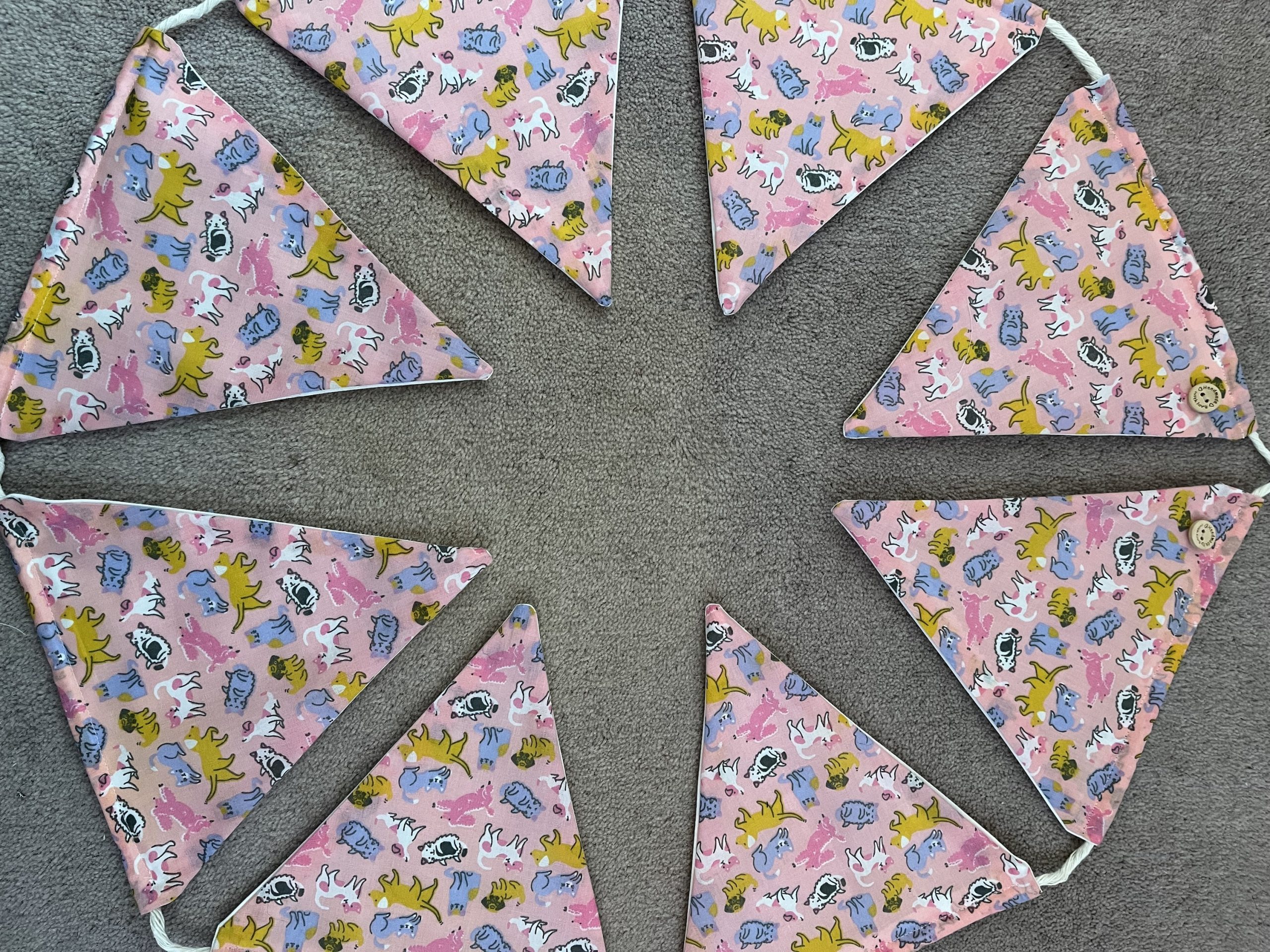 Cats and dogs bunting