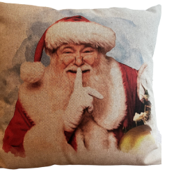 Sshhh Santa cushion